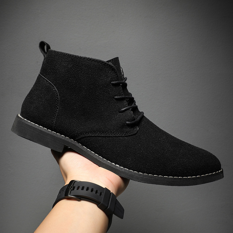 Men Formal Wear With Boots - Botas Chelsea marrones de estilo británico
