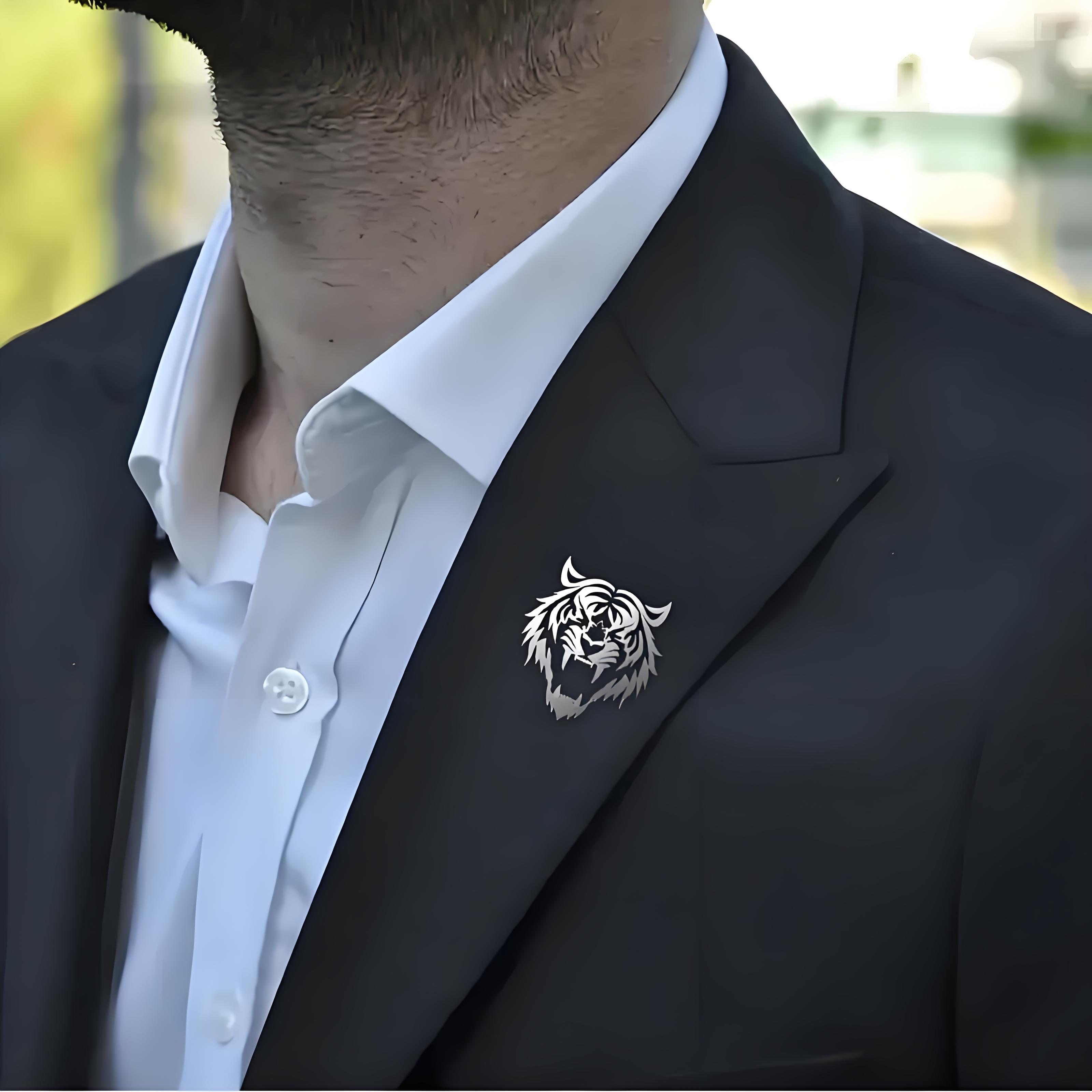 Tuxedo Lapel Pin - Pin de solapa con cabeza de