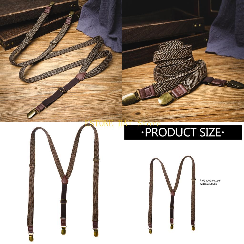 Men'S Formal Wear With Suspenders - 49MF Tirantes elásticos para hombre Diseño