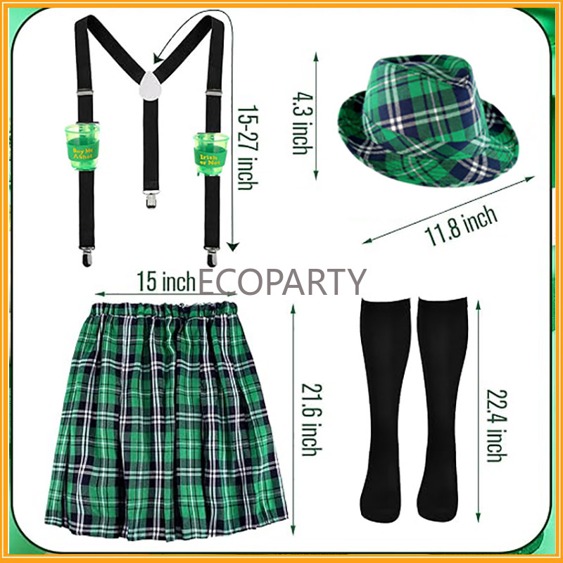 Conjunto de disfraz del Día de - Sock Garter Men reseña y precio