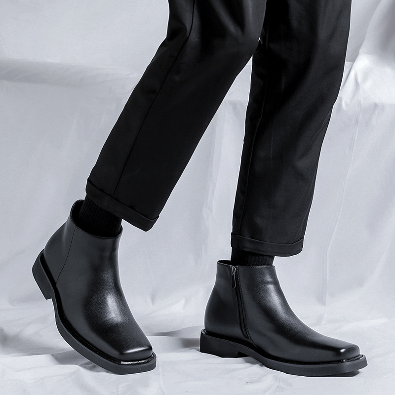 Zapatos de cuero informales ne - Men Formal Wear With Boots reseña y precio