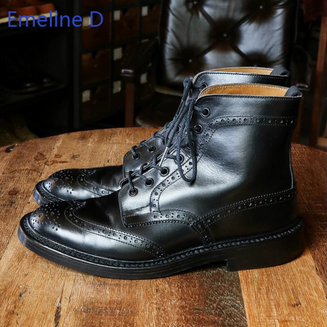 Botines de cuero genuino con d - Formal Men Daily Wear Footwear reseña y precio
