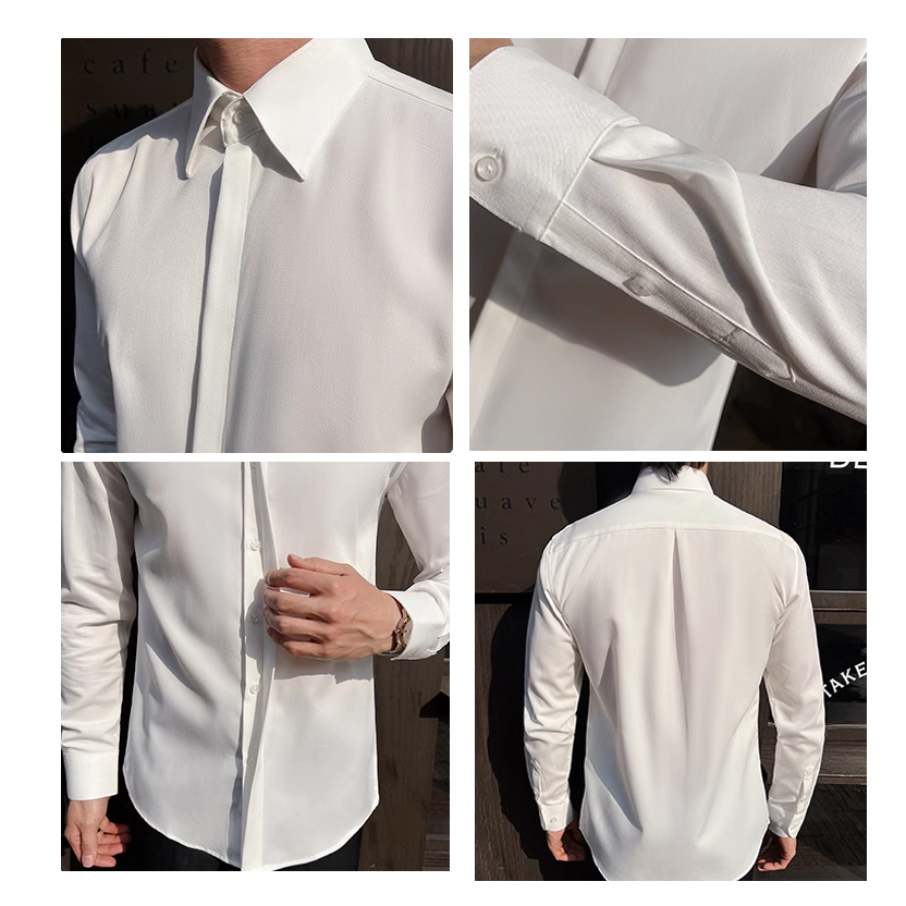 Camisa de vestir blanca de man - Men Formal Wear Modern reseña y precio