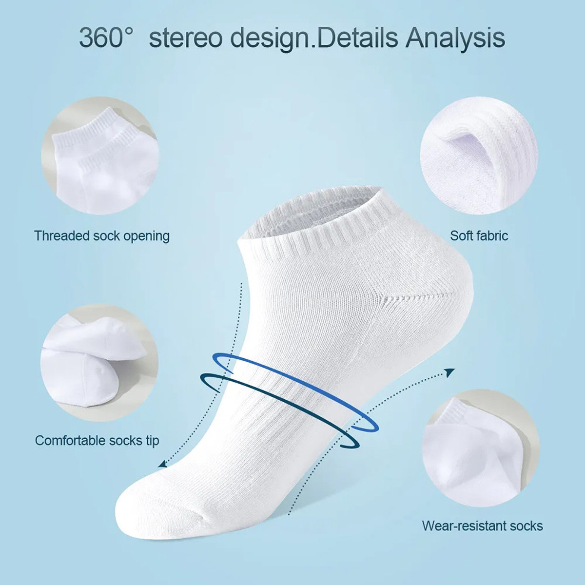 1/5 pares de calcetines tobill - Sock Garter Men reseña y precio